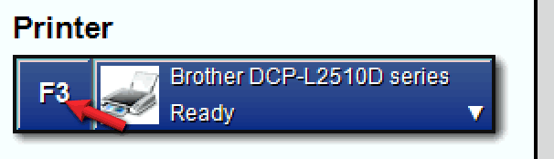 Dialogue box large button function-key text colour.