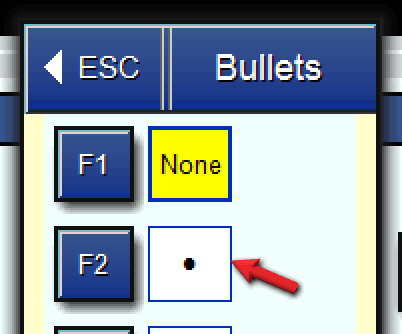 Popup item border — inner and outer colour.
